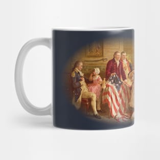 USA Betsy Ross Flag Sewing First United States Flag Vote Election Mug